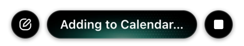 The Sayonic pill at work: Adding to Calendar.